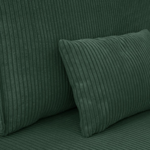 Canapé convertible 3 places en velours côtelé - MILLA