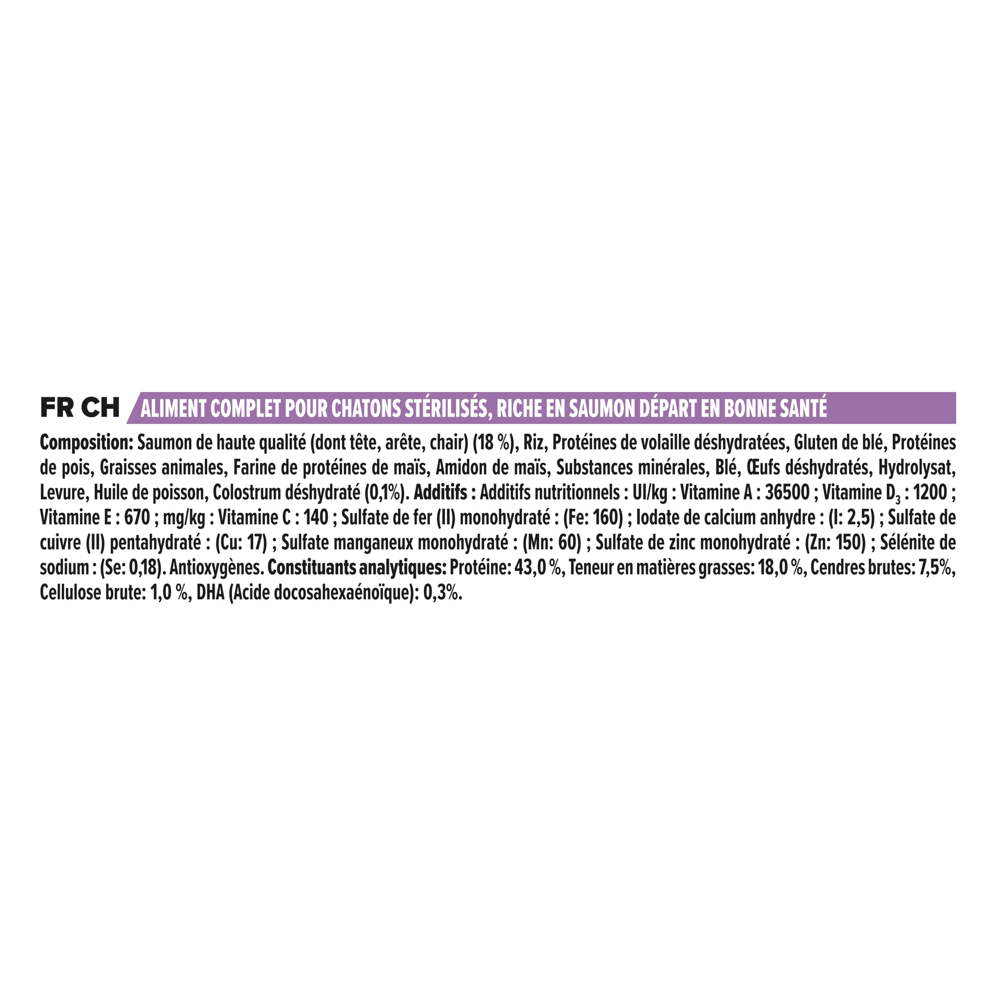 PRO PLAN Sterilised Kitten HEALTHY START Saumon 3kg