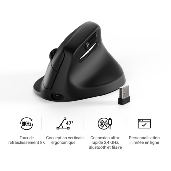 Souris Gamer Sans Fil KEYCHRON M5 8K Wireless