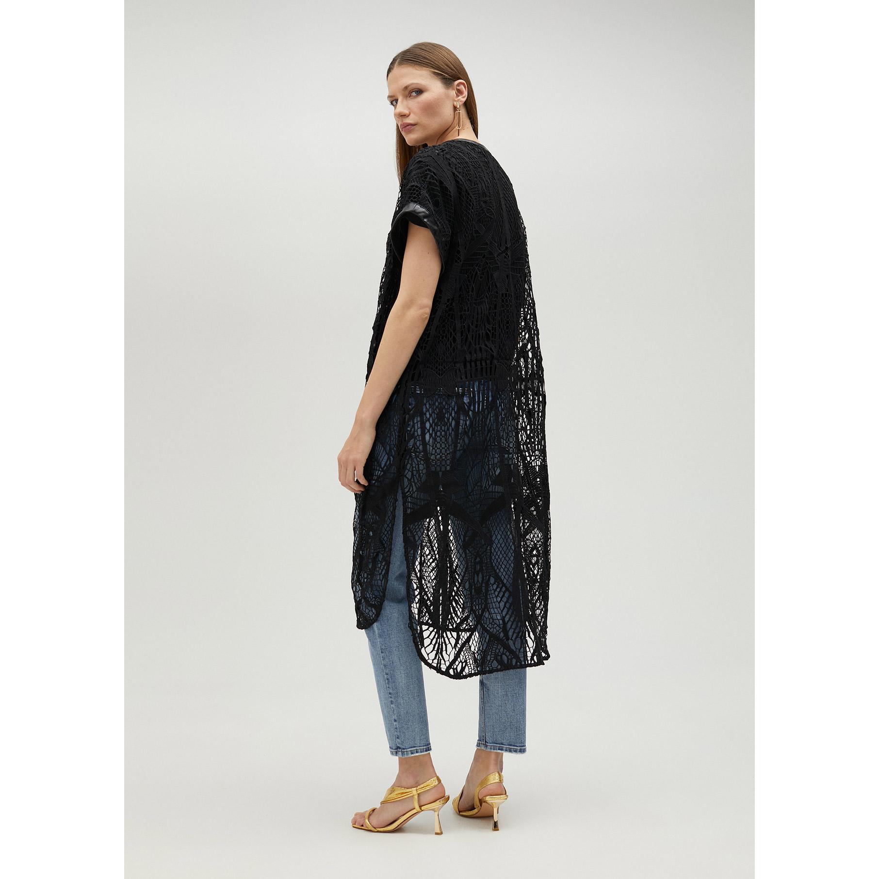 Camicia traforata guipure