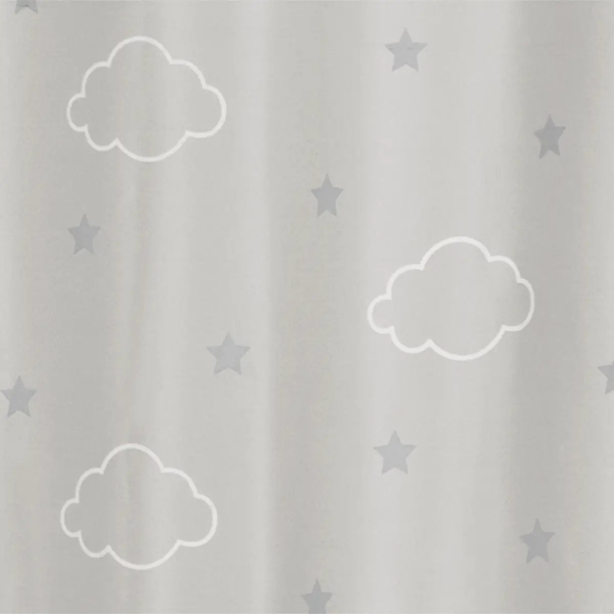 Rideau occultant enfant "Nuage" gris 140x250cm