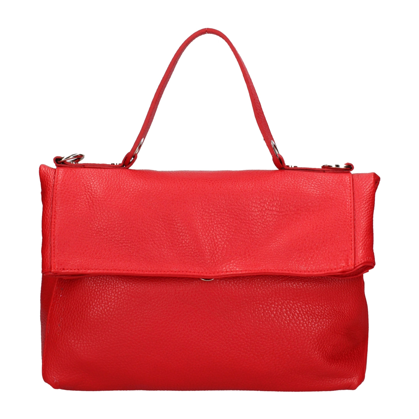 Borsa a spalla convertibile in zaino da donna In Vera pelle Made in Italy 34x21x12 cm