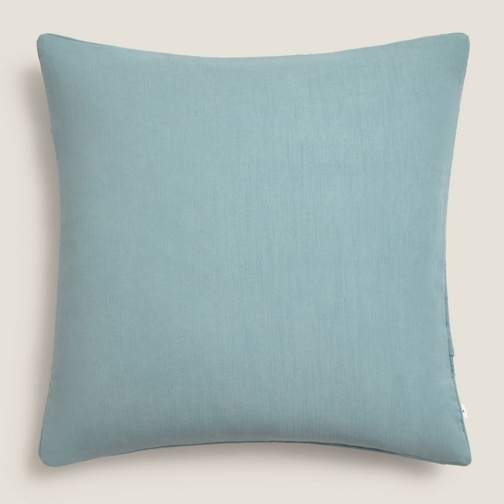 Funda de cojín terciopelo Pupi color agua marina Algodón
