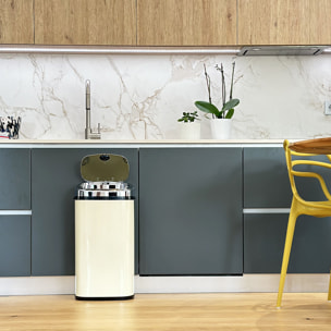 Poubelle automatique inox LARGO 42L