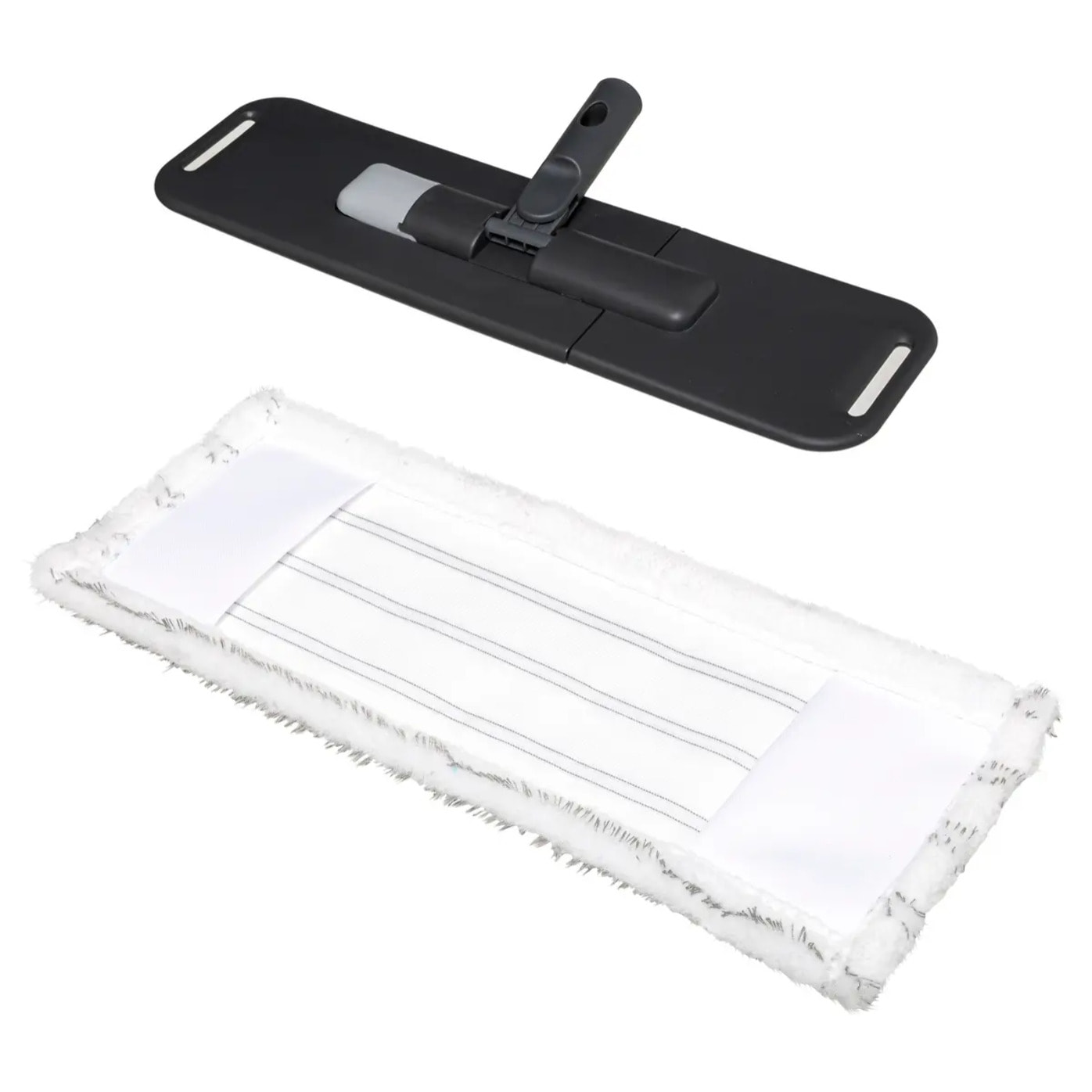 Tête de balai microfibre "Click & Clean" gris