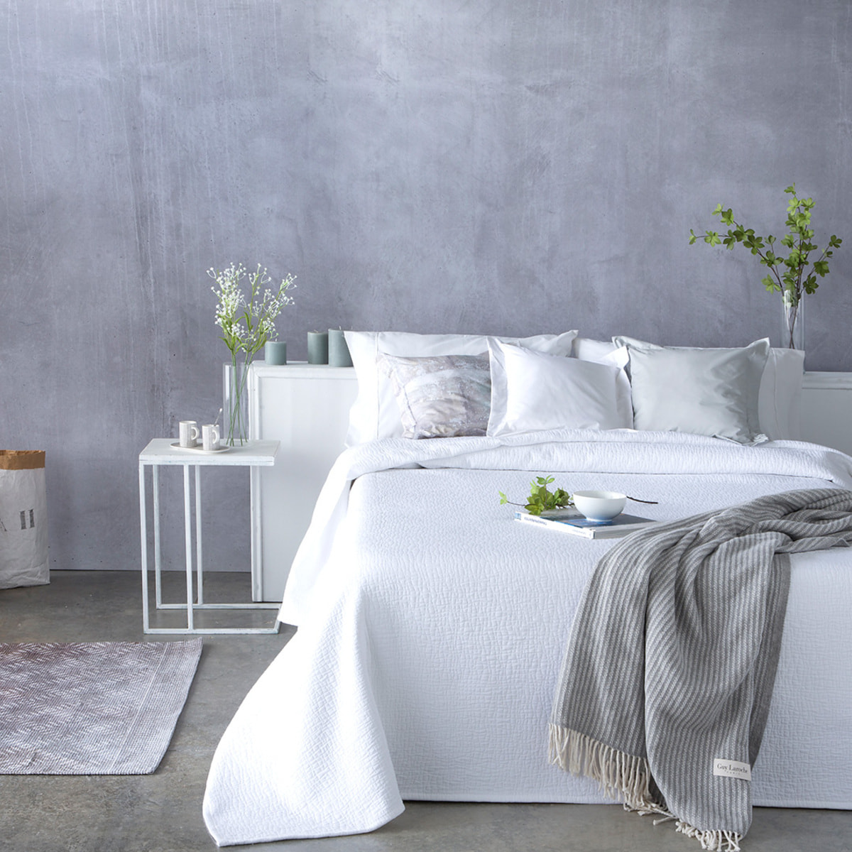 Colcha TERRE blanco  180x270 cm
