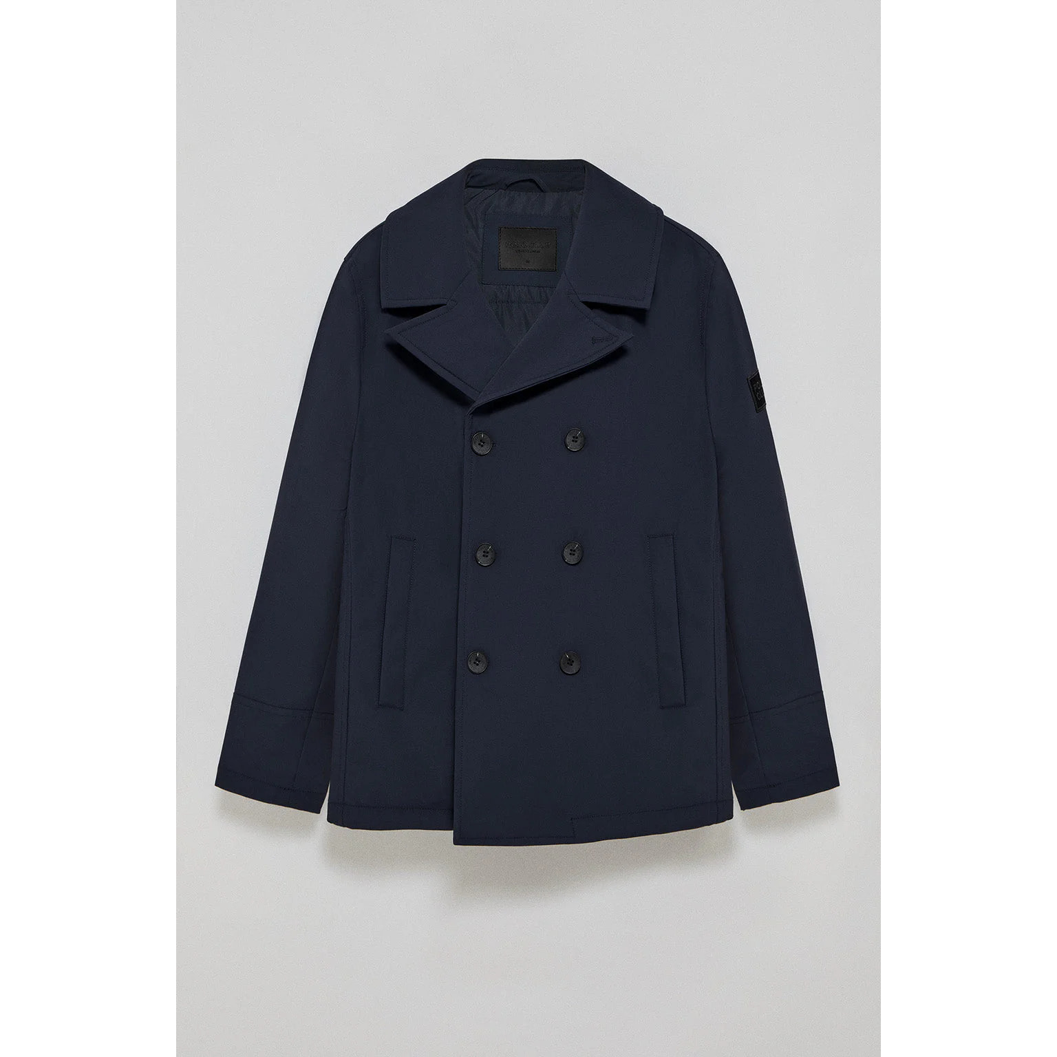 Abrigo lobo de mar azul marino Manhattan con detalle Polo Club