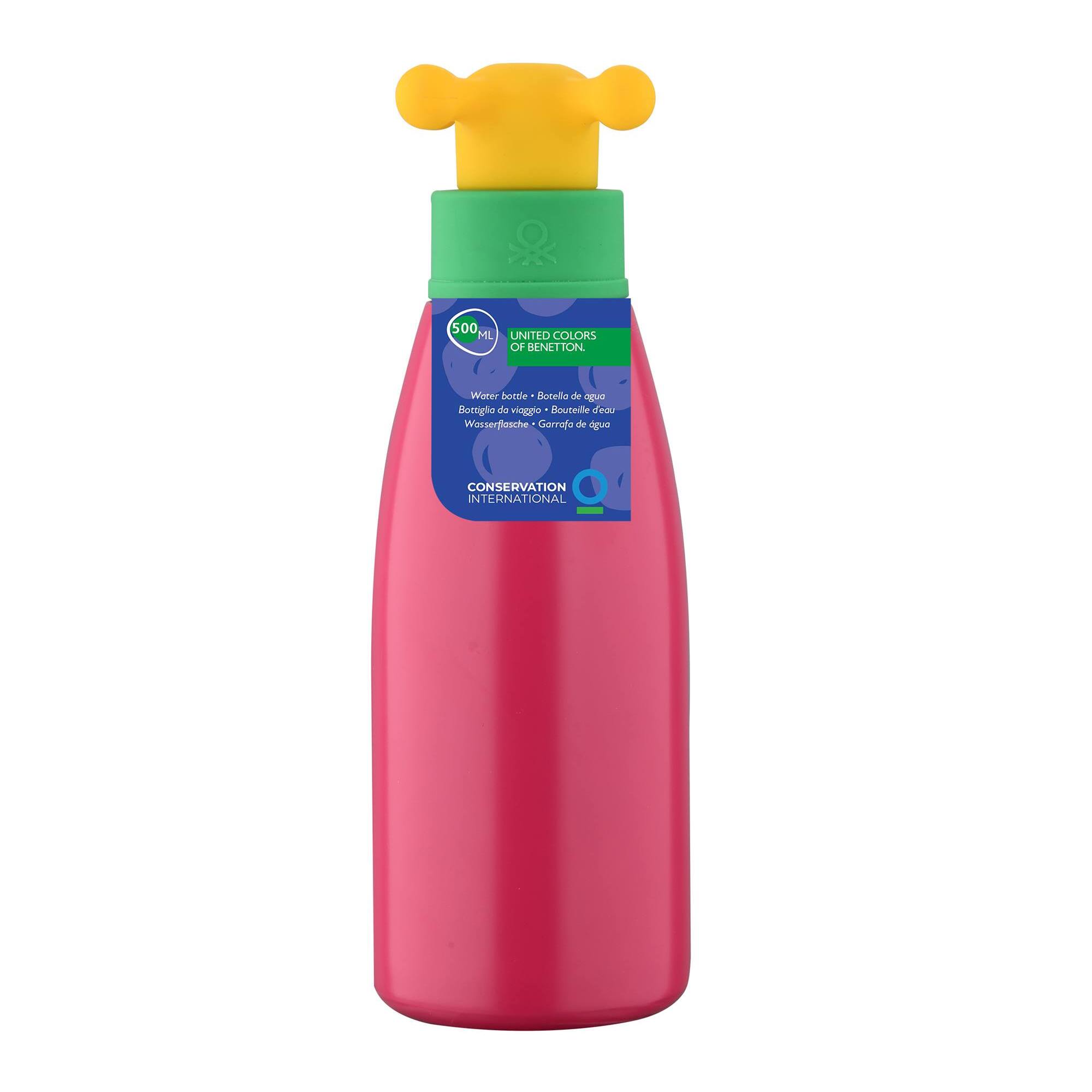 Botella de agua rainbow de 500ml en acero inoxidable color rosa