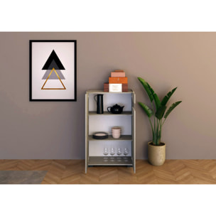 Credenza alta 2 ante 70x35x110 cm Riflesso cashmere