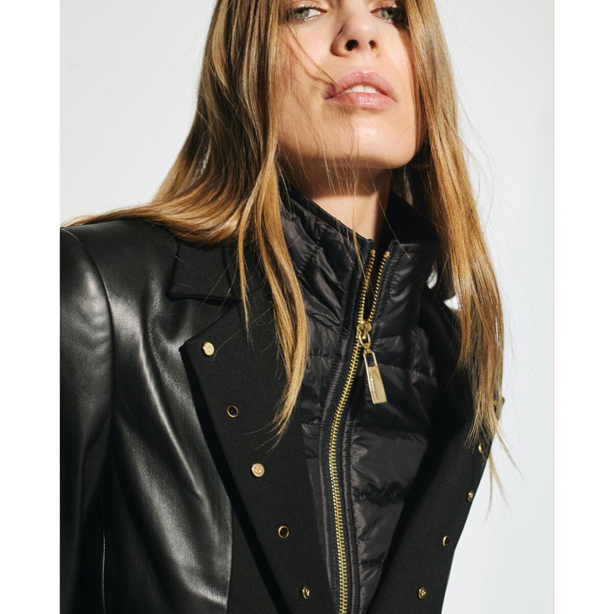 Blazer Tessuti Combinati con Gilè Interno