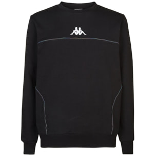 Kappa - Sudaderas Hombre Negro - Futur Faniver