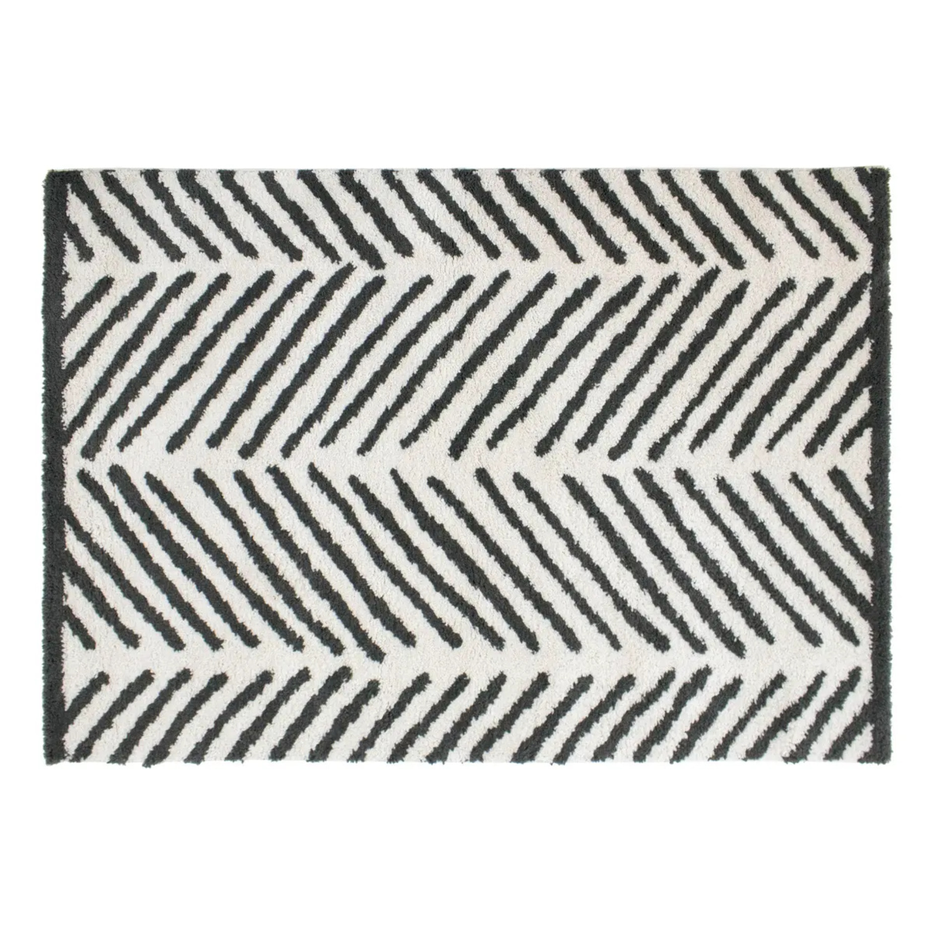 Tapis "Ori" - esprit berbère - noir et blanc - 120x170 cm