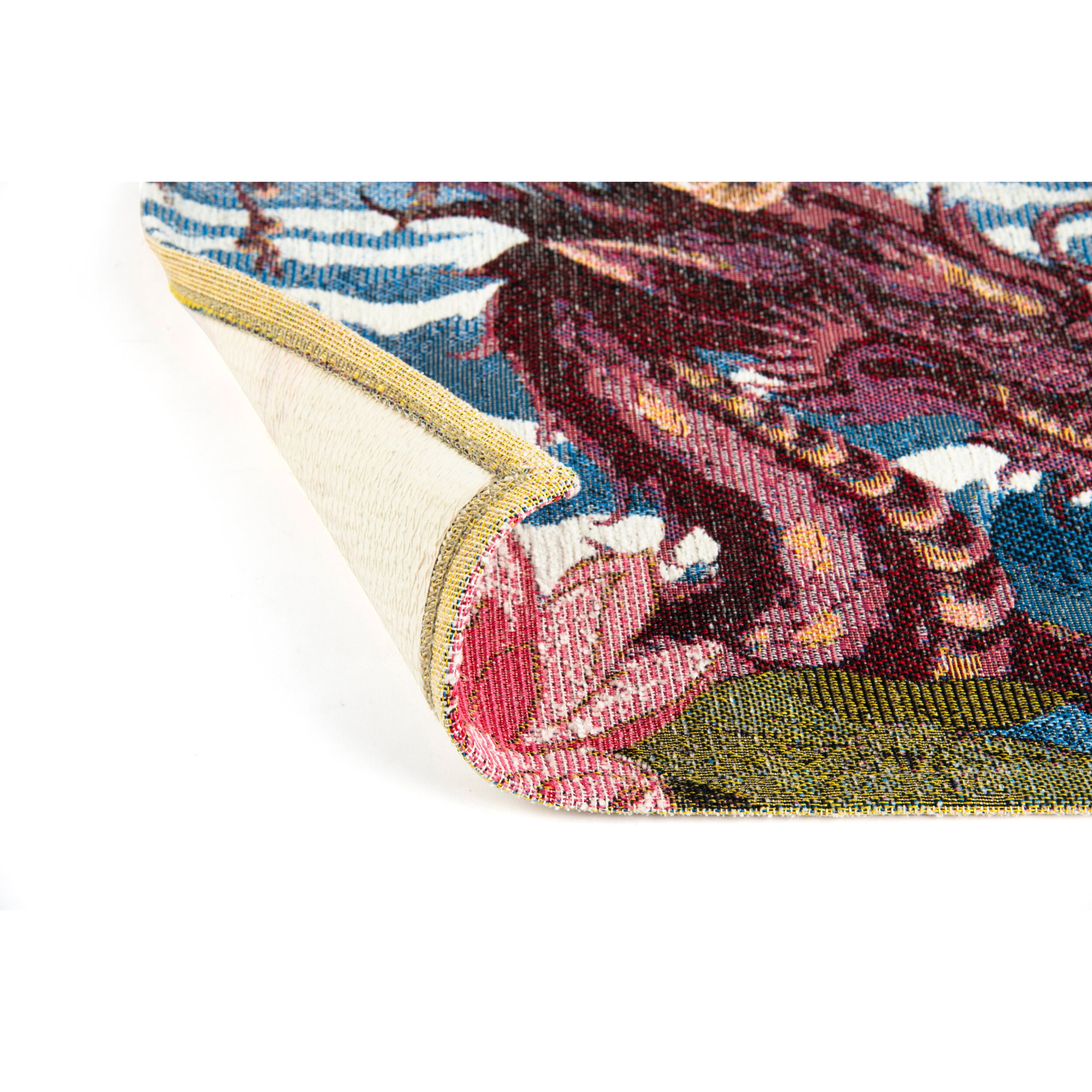 Tappeto Excelsa Fuji in poliestere e cotone 45x75x0,7 cm multicolore