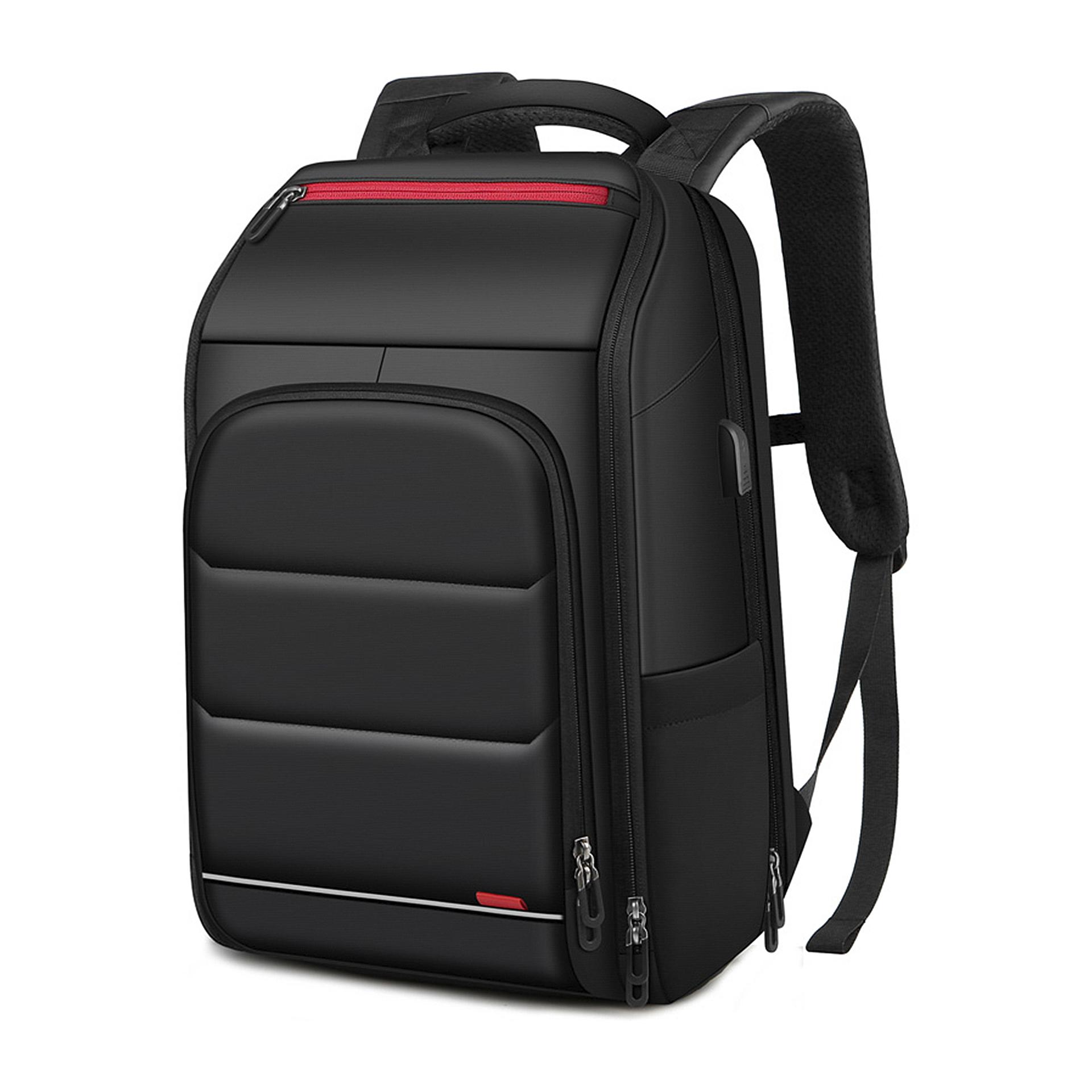 DAM Mochila para Laptop con interfaz de carga USB. 30x14x47 Cm. Color: Negro