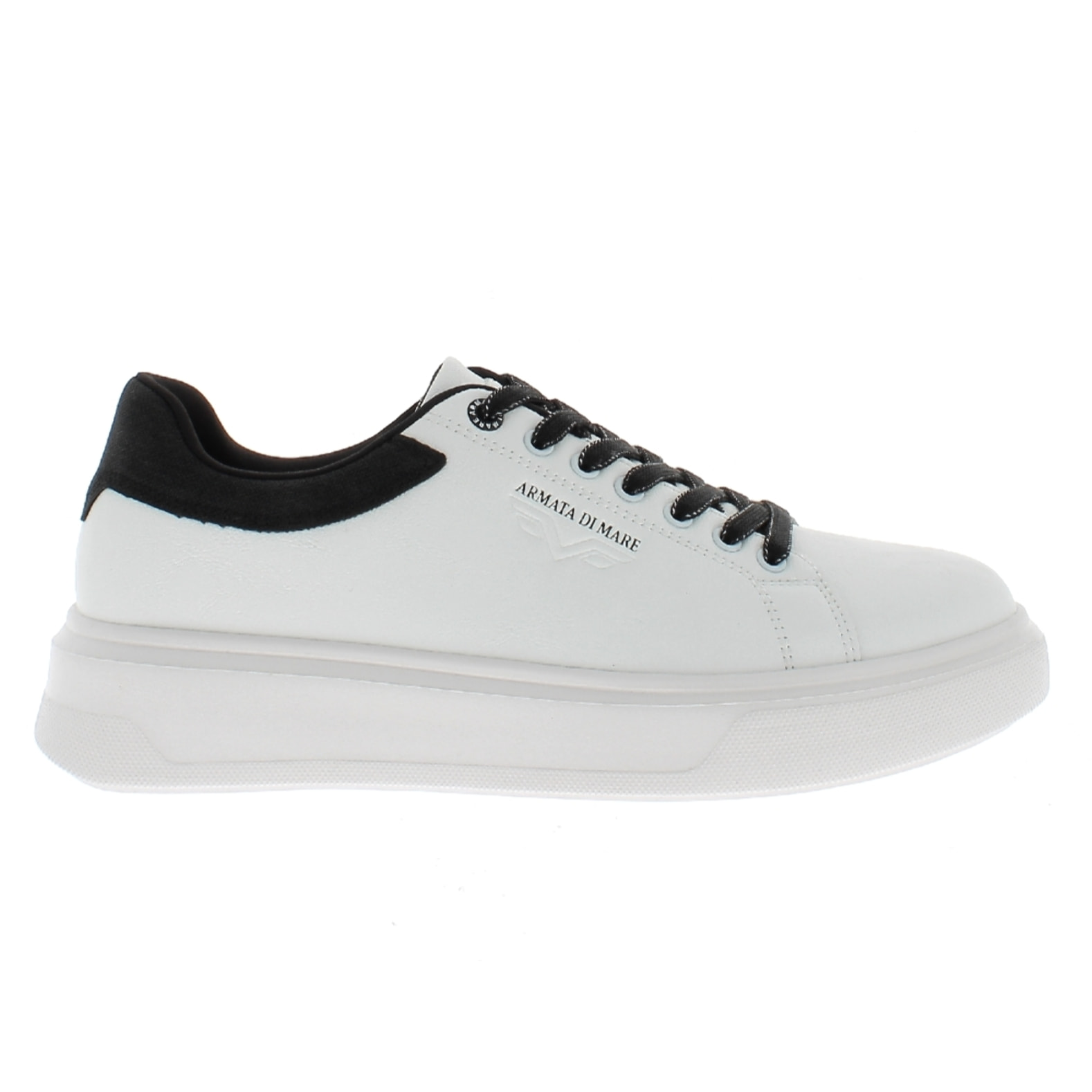 Armata di Mare Scarpe Uomo Court Maxi Sneakers Casual con Soletta Rimovibile in Memory Foam AMU W24M609 Off White