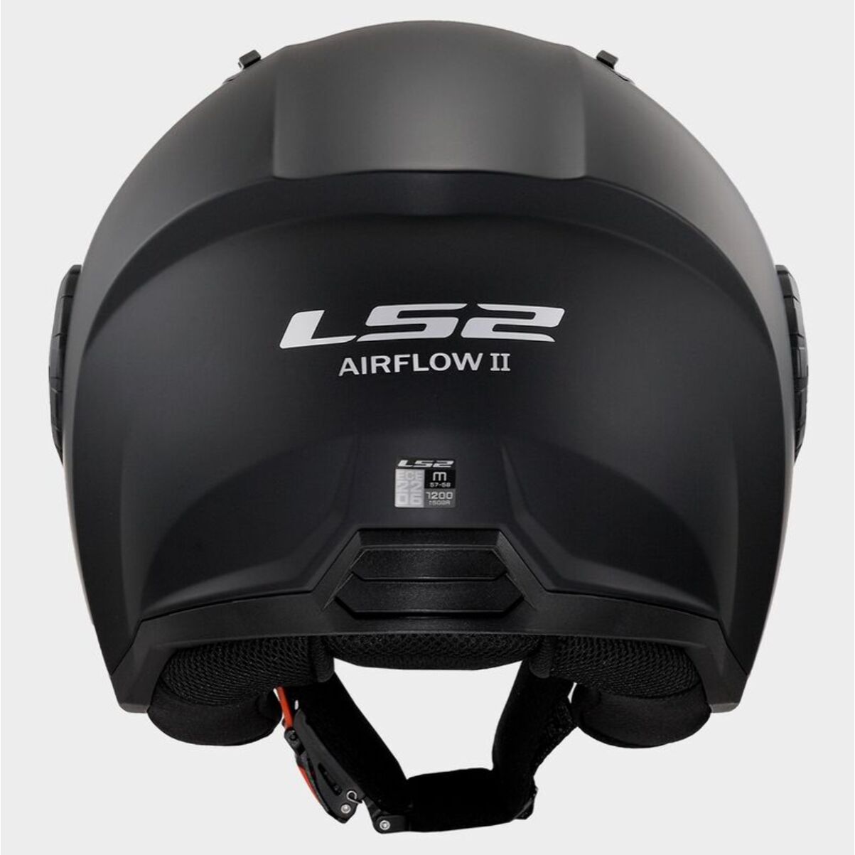 CASCO MOTO OPEN FACE LS2 OF616 AIRFLOW II SOLID MATT BLACK (E22.06)