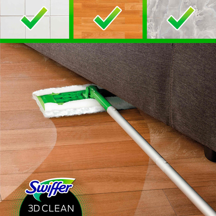 12x7 Lingettes Sèches 3D Clean Swiffer