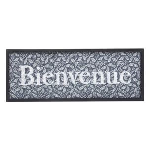 Plaque de porte en bois & métal 25x10cm