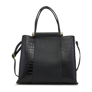 Borse Donna colore Nero-in pelle Made in Italy 25x29x13cm