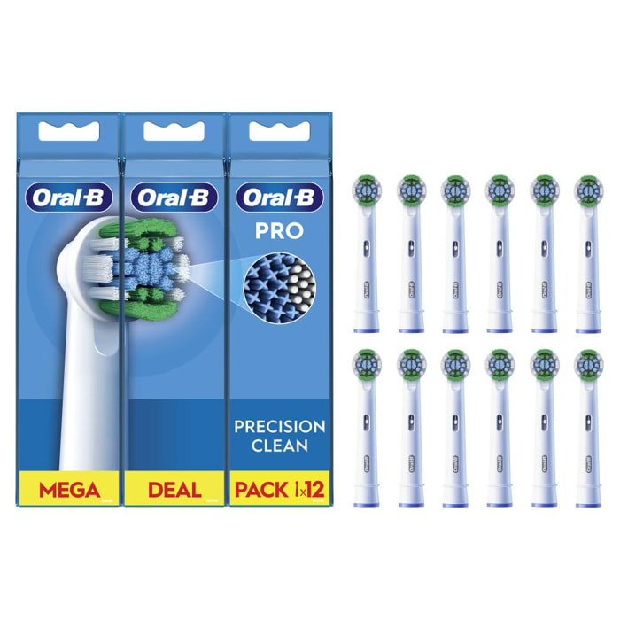 Oral-B Pro Precision Clean Brossettes Pour Brosse À Dents, 12 Unités