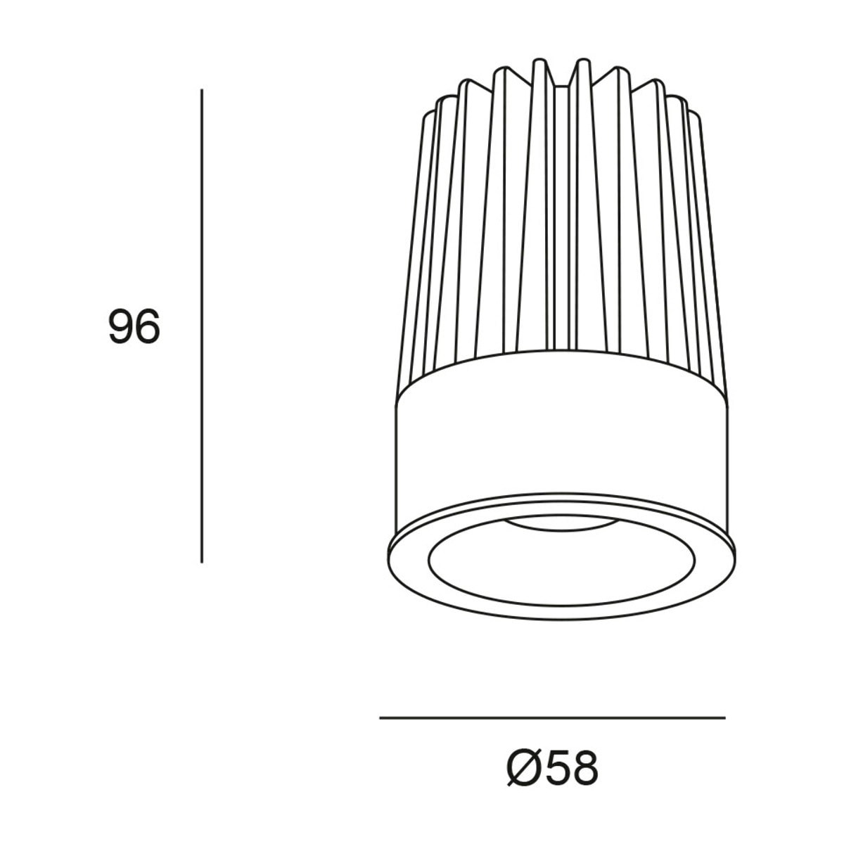FORLIGHT Mix CCT downlight negro con selector de temperatura