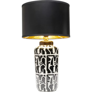 Lampe Artistico noire et blanche Kare Design