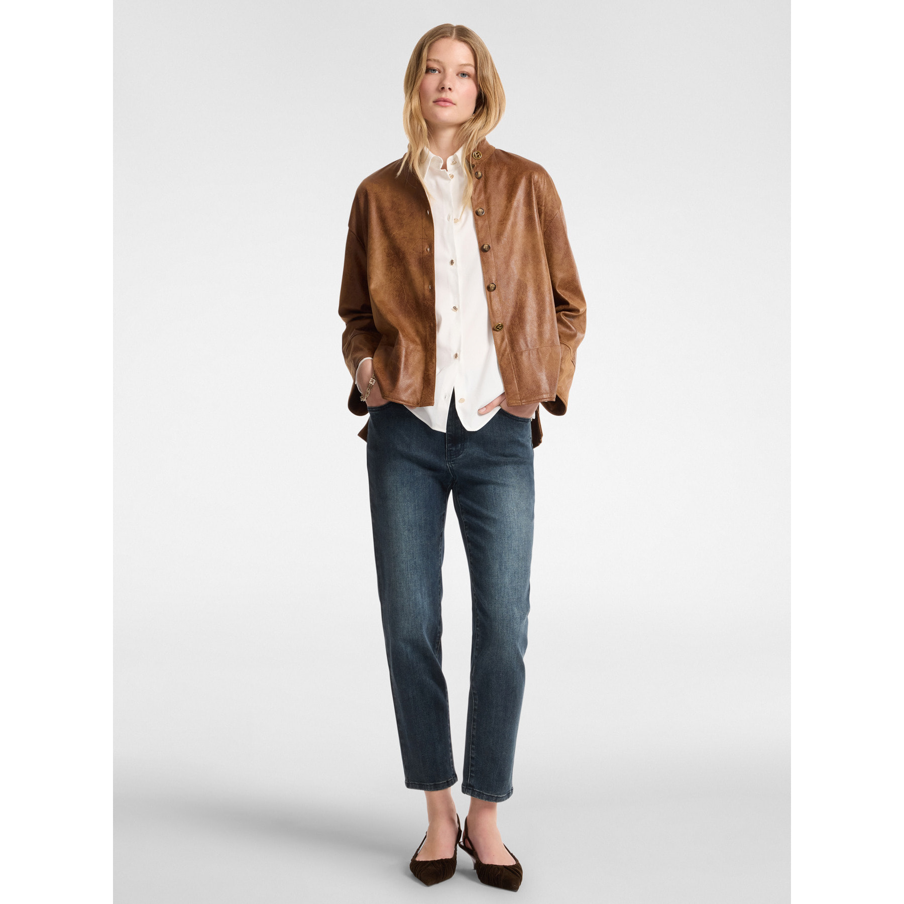 Elena Mirò - Vaqueros skinny de 5 bolsillos, "Helena" - Azul