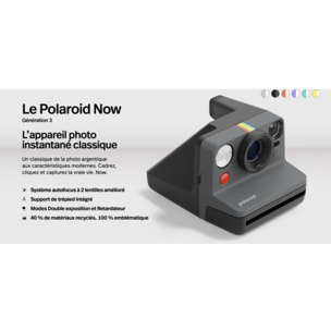 Appareil photo Instantané POLAROID Now Generation 3 Black