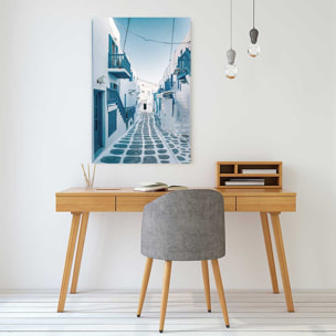 Tableau rue bleue santorin Tableau plexiglas