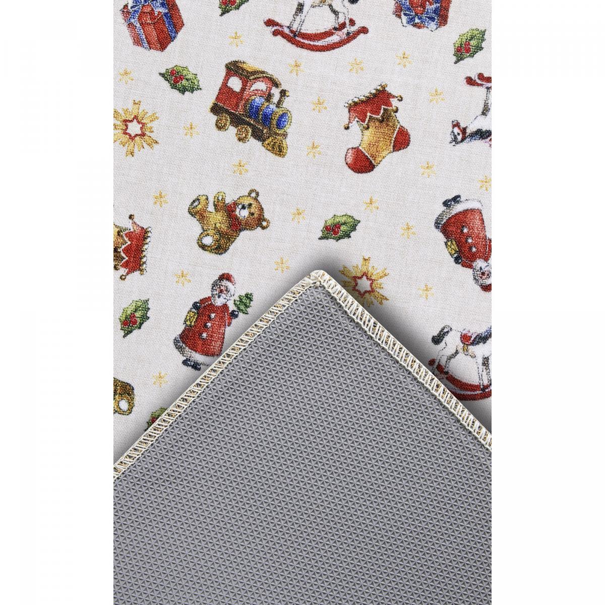 Tapis salon ou chambre enfant,  motif fêtes de SANTA, kilim original, entretien facile