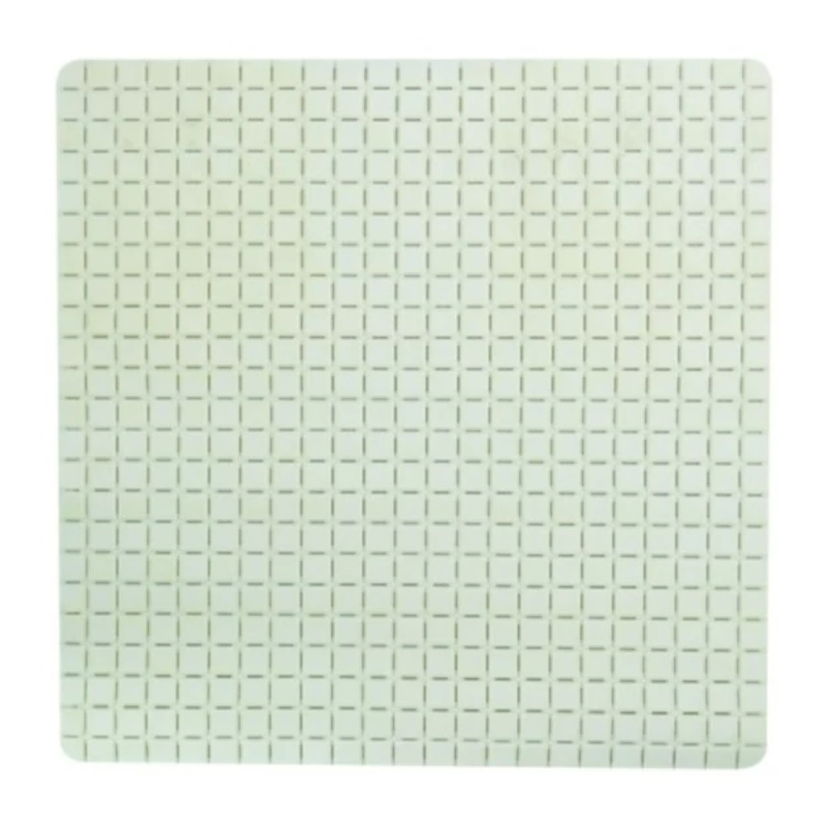 Tapis Fond de douche antidérapant Caoutchouc QUADRO 54x54cm Blanc MSV