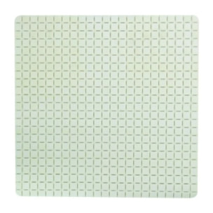 Tapis Fond de douche antidérapant Caoutchouc QUADRO 54x54cm Blanc MSV