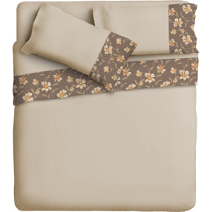 Completo letto Armonie IPERSAN Puro Cotone Gigliola Beige