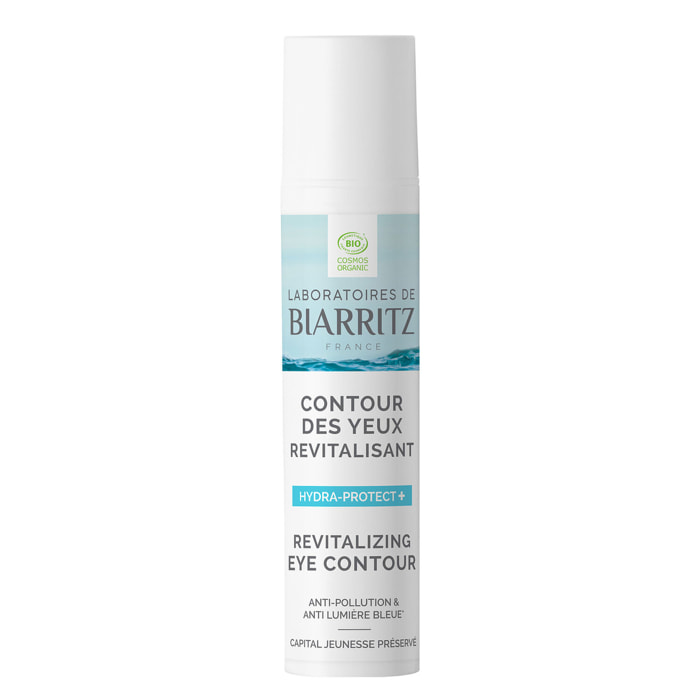 Hydra-Protect+ - Contour des Yeux Revitalisant Bio Anti-Pollution & Anti Lumière Bleue 15ml