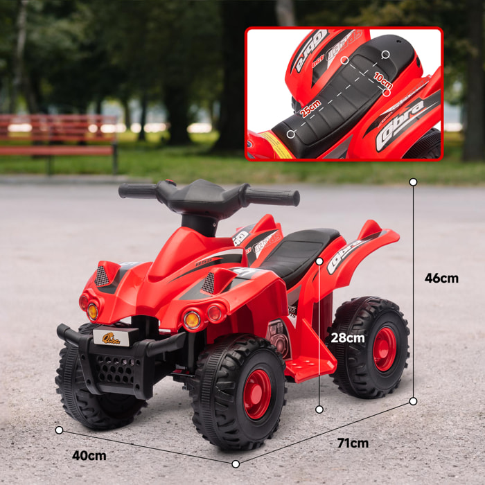 Quad électrique enfant - voiture électrique enfant 2-6 ans 2,5 Km/h max - effet musical