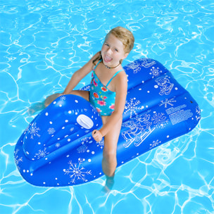 DAM Colchoneta híbrida moto de agua, para nieve y agua. Con asas. 120x68cm. 120x50x68 Cm. Color: Azul