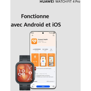 Montre connectée HUAWEI Watch Fit 4 Pro Noir