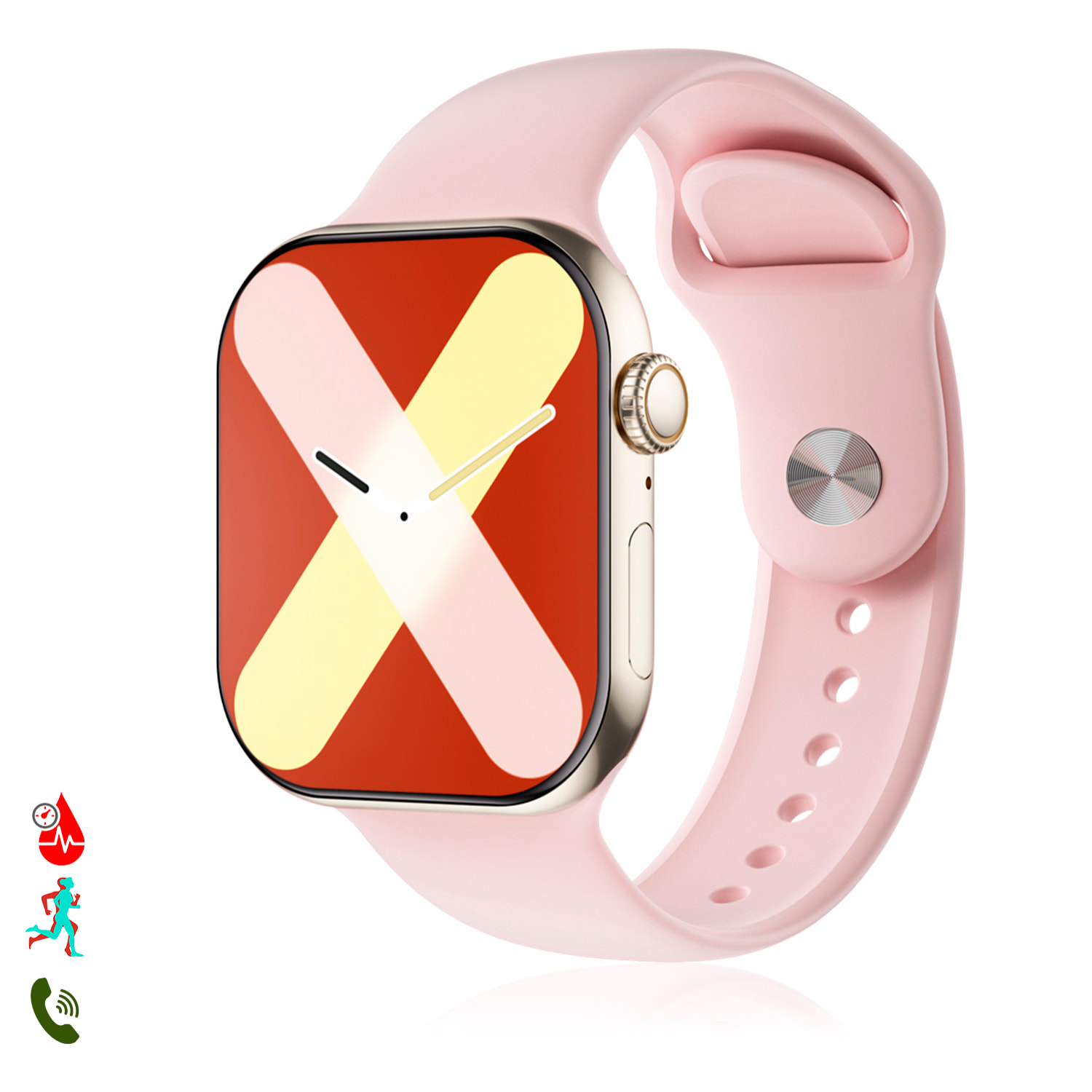 Smartwatch S10 con monitor cardiaco avanzado, ECG, azúcar en sangre, llamadas Bluetooth. Traductor por voz, ChatGPT y juegos de habilidad.