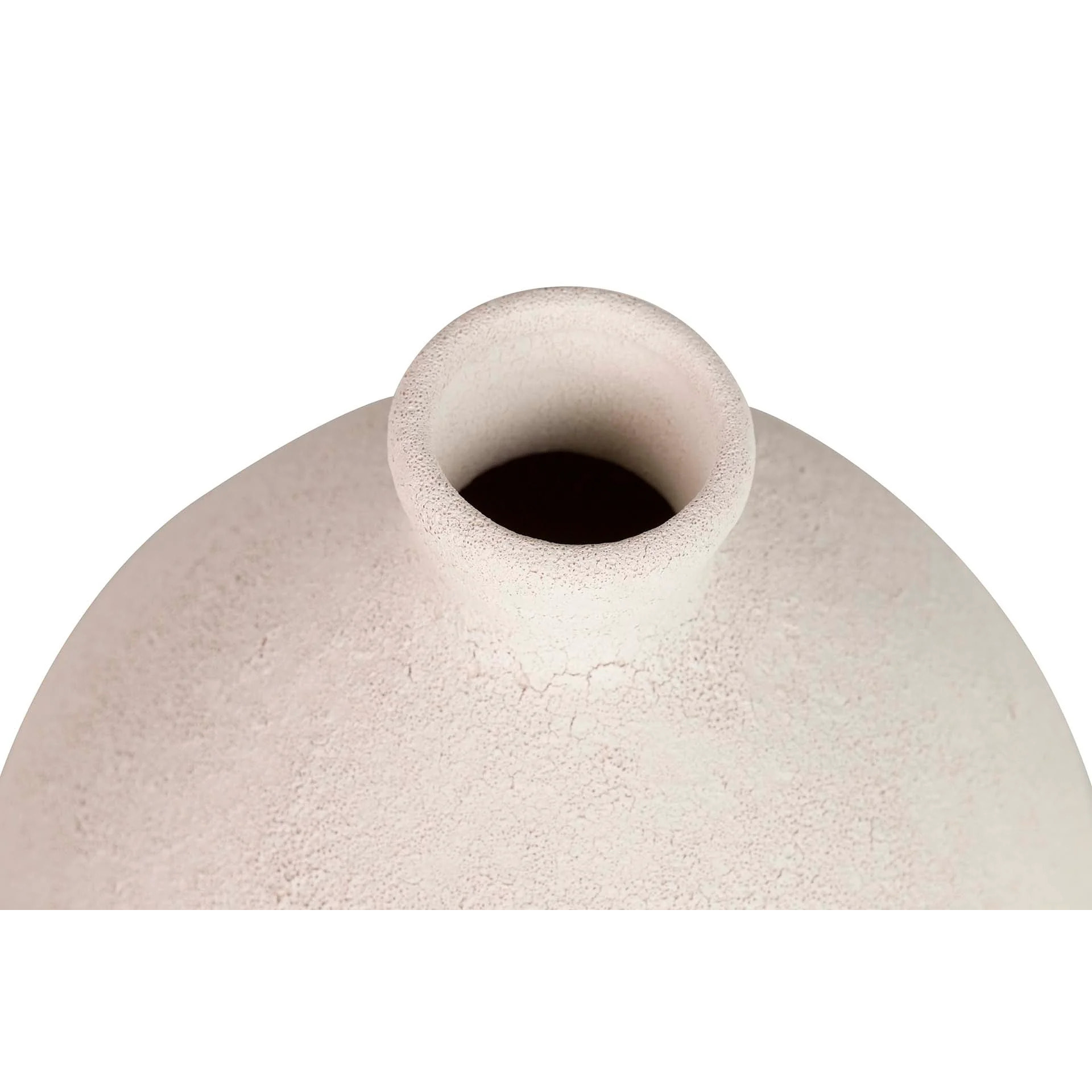 Florero Ceramica Beige 24x24x26 Cm