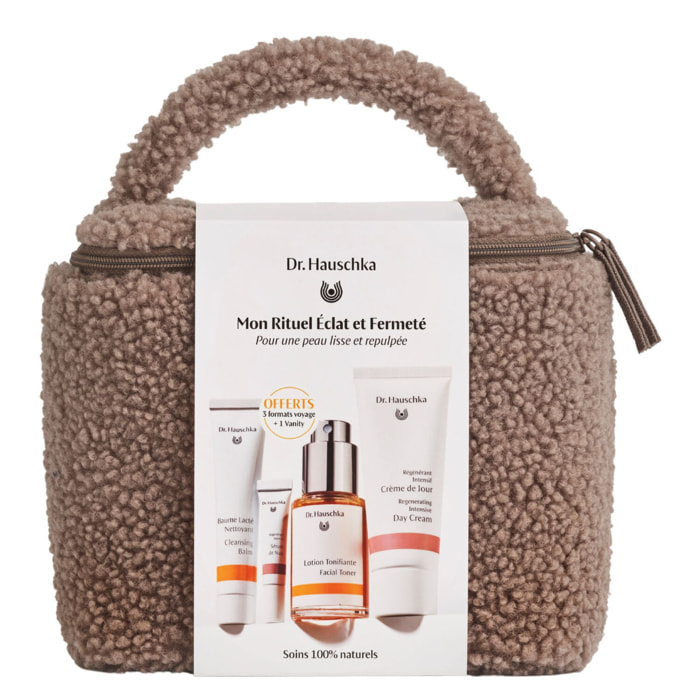 Rituel Éclat et Fermeté - Trousse Baume Lacté Nettoyant 20 ml + 2 Produits et Vanity