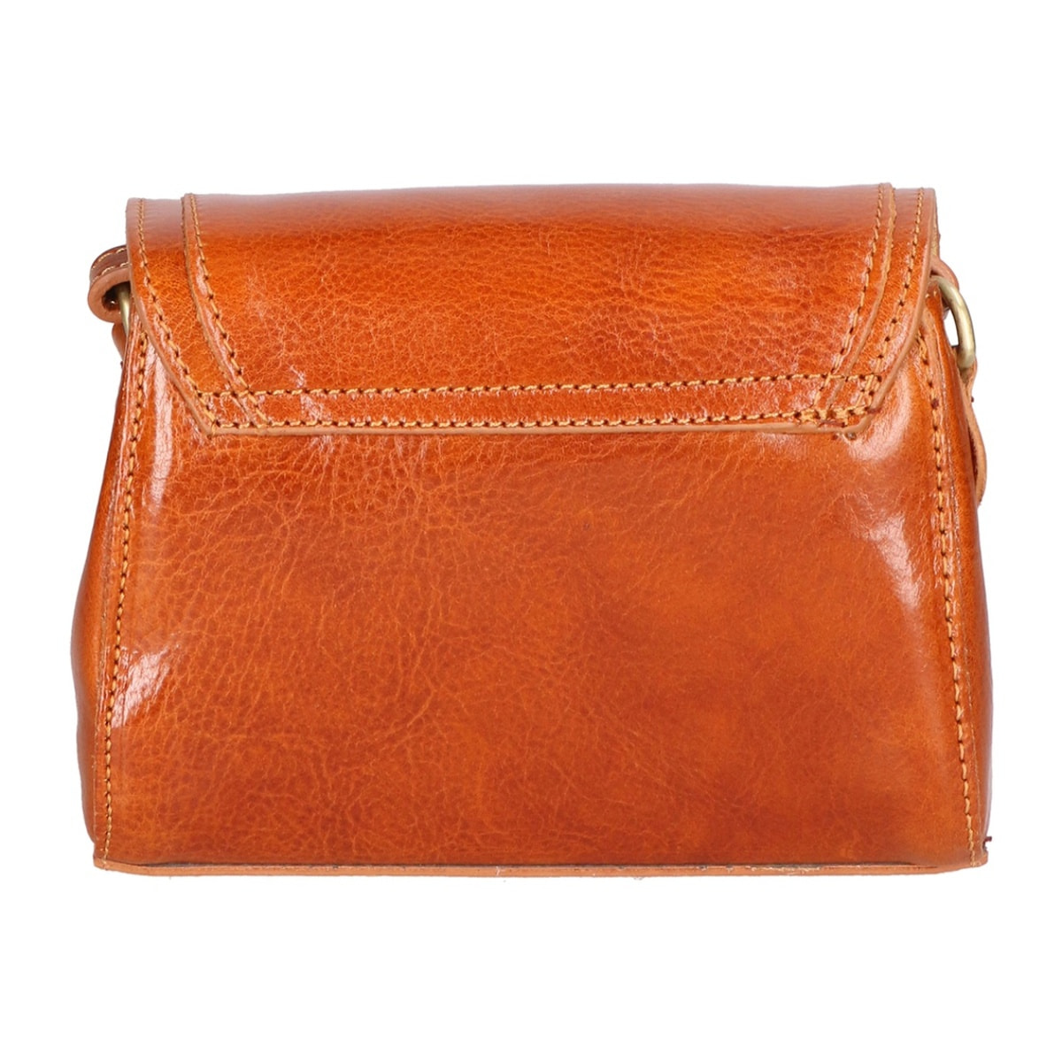 Borsa a tracolla da donna Made in Italy - Modello Faye - 100% pelle - 18.0 x 13.0 x 5.0 cm