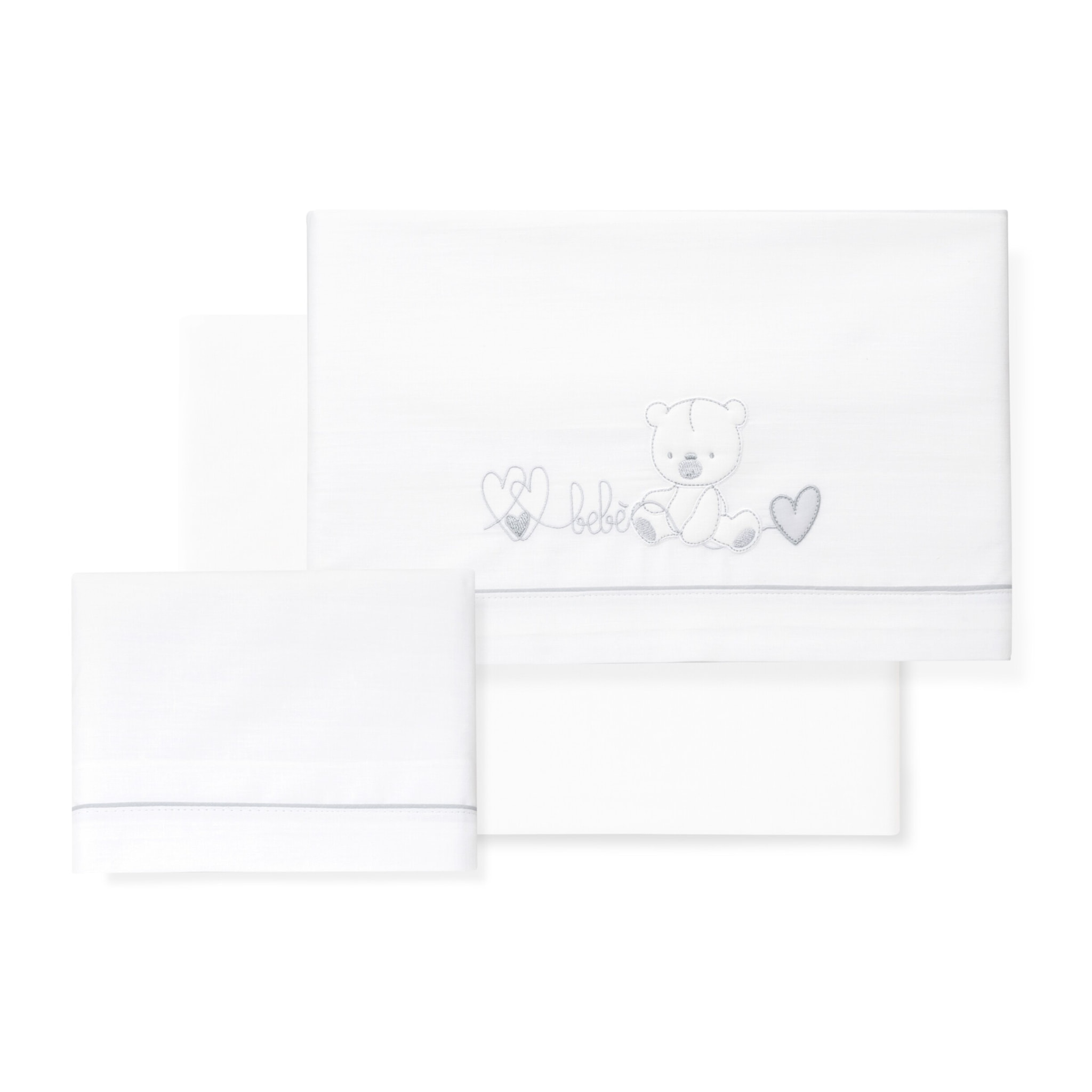 Juego de Sábanas para Carro mod. Corazón Oso Bebé