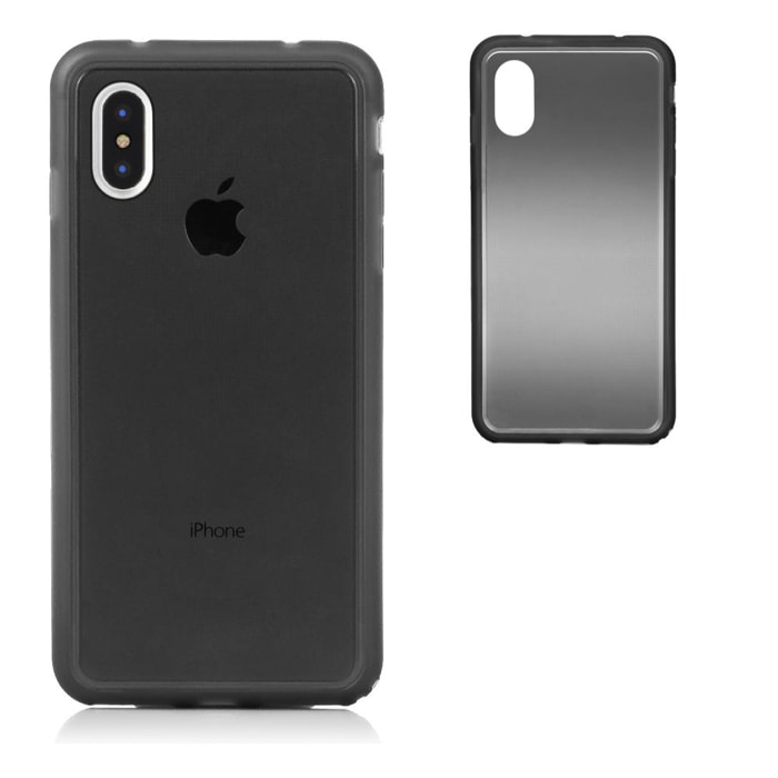 CARCASA TPU TRANSPARENTE CON COLOR IPHONE X