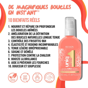 UniqOne™ - Soin Tout-En-Un Sans Rinçage - Cheveux Bouclés, Ondulés et Crépus 230 ml
