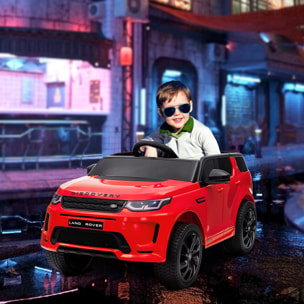 Voiture électrique enfant licence officielle Land Rover Discovery Sport - 12V, 5Km/h max. - nombreux effets - télécommande - rouge