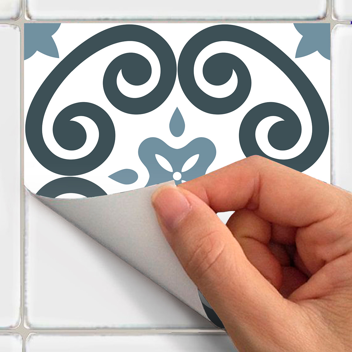 Stickers muraux - Sticker Mural Carrelage adhésif Cuisine Salle de Bain - 24 STICKERS CARRELAGES AZULEJOS HERVIA