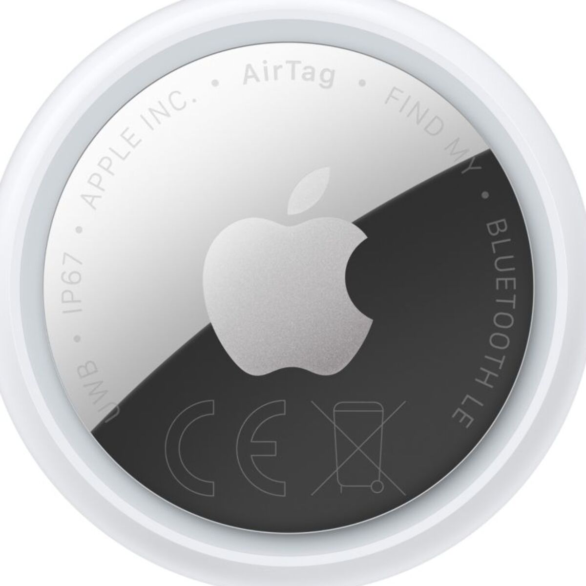 Tracker GPS APPLE AirTag 2, traceur haute précision pour retrouver vos clés, sacs et objets via l'App Localiser