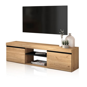 Mueble TV Ebos 140 Roble Nude - Ceniza