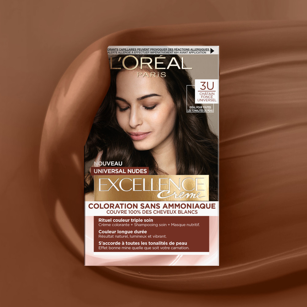 L'Oréal Paris Excellence crème Universal nudes Coloration 3 Châtain foncé