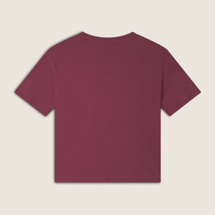 T-shirt Cropped con Spacchi Laterali